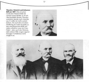 Theodor, Heinrich und Johannes Böll um 1897
